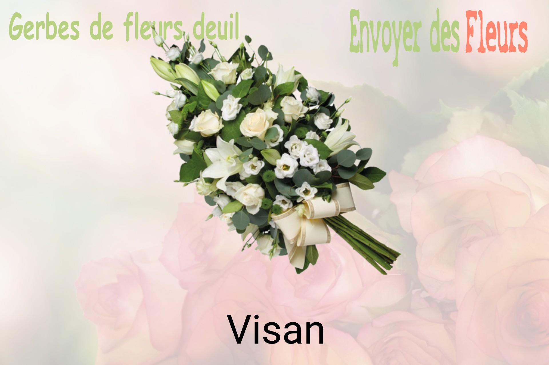 Gerbe de fleurs de deuil livrée à Visan